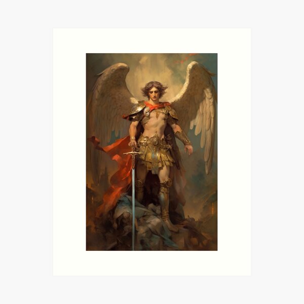 Saint Michael the Archangel 1 Oil Painting Art Print