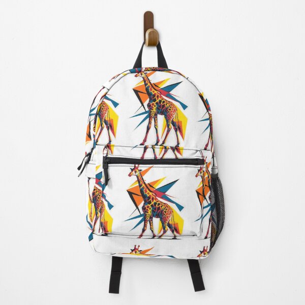 Aperçu de l'œuvre Graphique dynamique de girafe dans un style street art moderne créée et vendue par RedCircleArt.