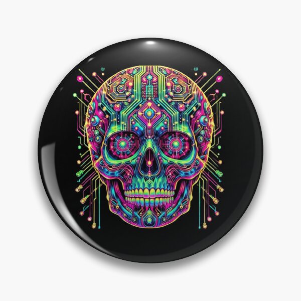 Item preview, Cyberpunk Skull 2 designed and sold by LaNadaYFundante.