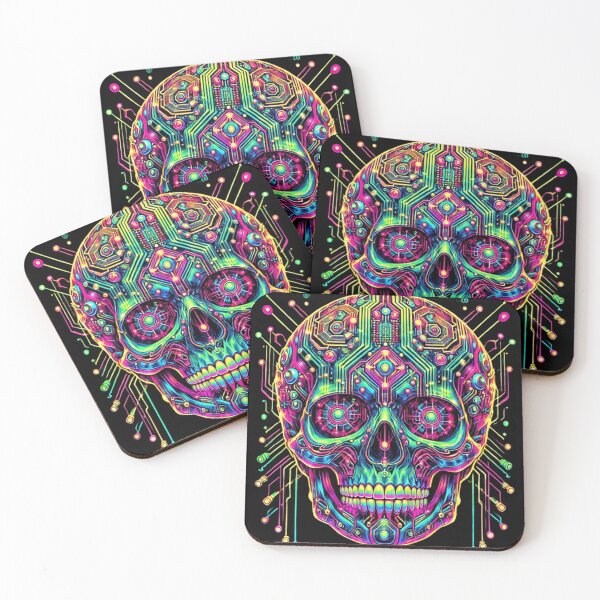 Item preview, Cyberpunk Skull 2 designed and sold by LaNadaYFundante.