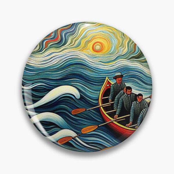 Item preview, Men in a boat 1 designed and sold by George Hutton Hunter.