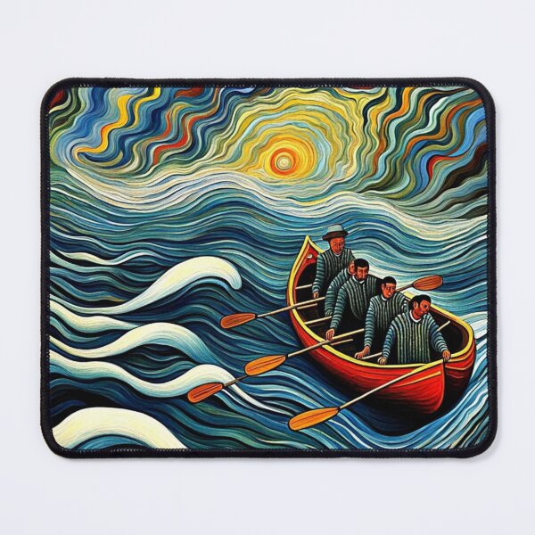Item preview, Men in a boat 1 designed and sold by George Hutton Hunter.