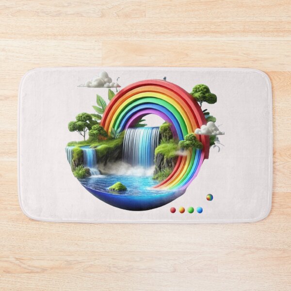 Item preview, Waterfall Rainbow 3D Serenity designed and sold by WildVista.