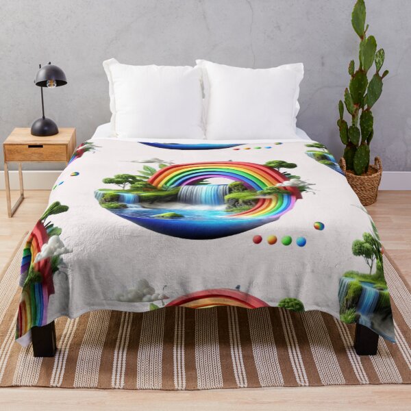 Item preview, Waterfall Rainbow 3D Serenity designed and sold by WildVista.