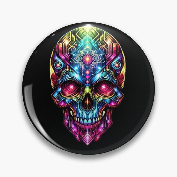 Item preview, Cyberpunk Skull 3 designed and sold by LaNadaYFundante.