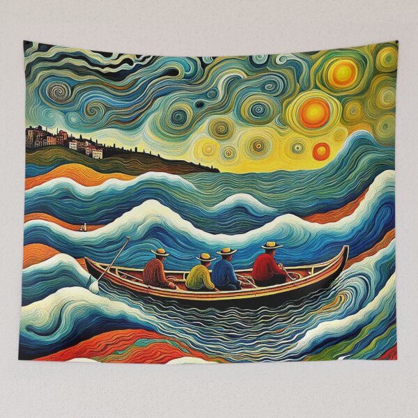 Item preview, Men in a boat 5 designed and sold by George Hutton Hunter.