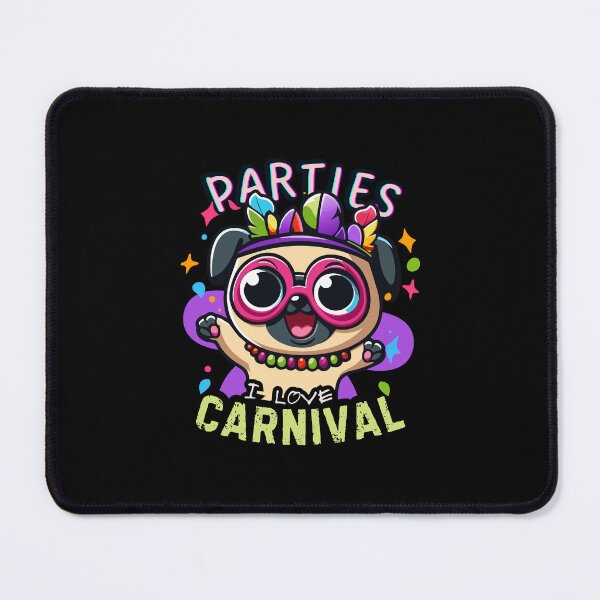 Item preview, Pug dog in carnival, carnival, parties designed and sold by antcpjr682.