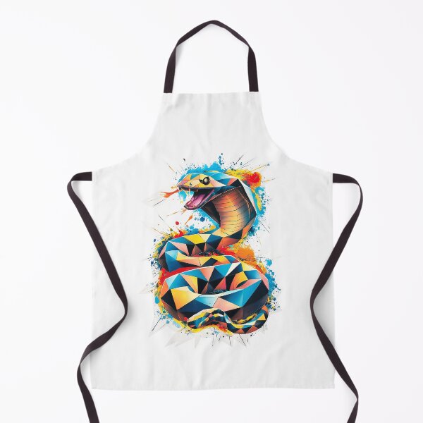 Item preview, Snake dynamic graphic in modern street art style designed and sold by RedCircleArt.