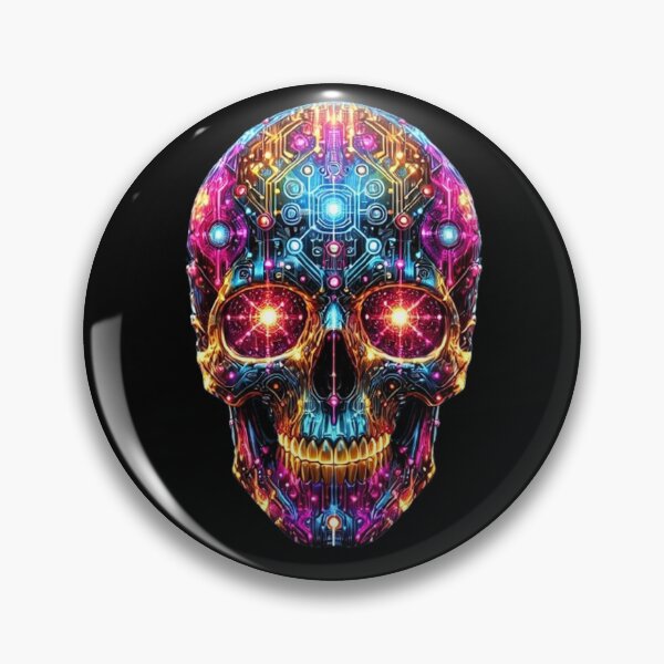 Item preview, Cyberpunk Skull 4 designed and sold by LaNadaYFundante.