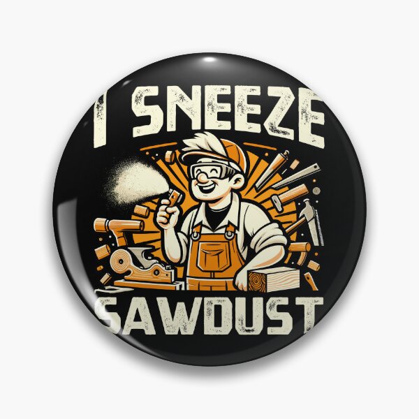 Artikelvorschau, I Sneeze Sawdust Carpentry Saying Works Working Quote entworfen und verkauft von Dressed For Duty.
