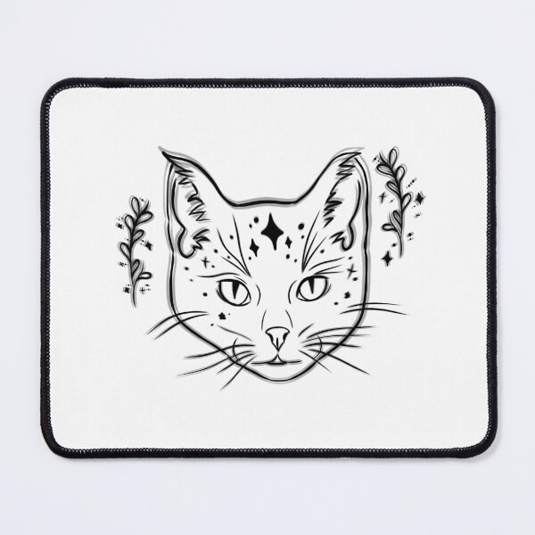 Item preview, Witchy whimsical cat designed and sold by ArtofBast.