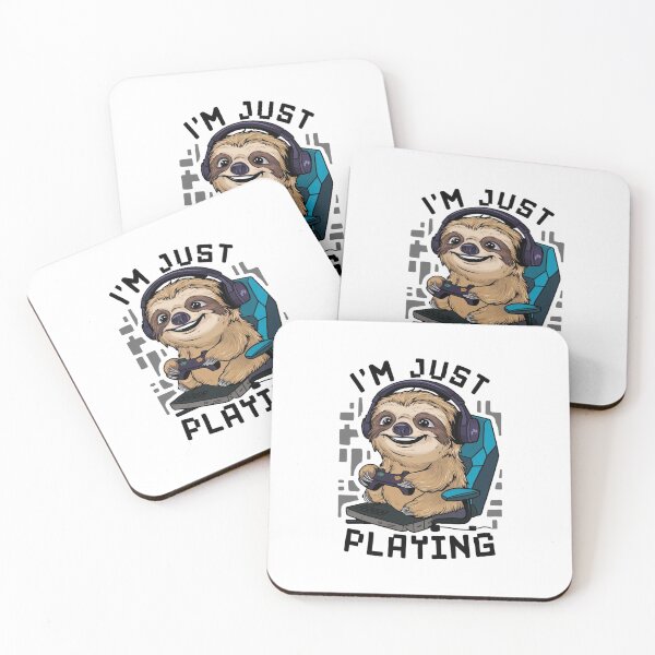 Item preview, Funny Gaming Sloth I'm Just Playing for Teenager designed and sold by Laugh-Lines.