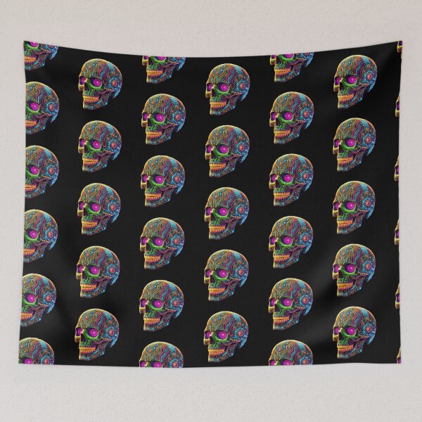 Item preview, Cyberpunk Skull 5 designed and sold by LaNadaYFundante.
