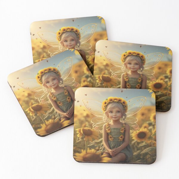 Item preview, Cute Petite Fairy in Sunflower Field designed and sold by T-shirtMill.