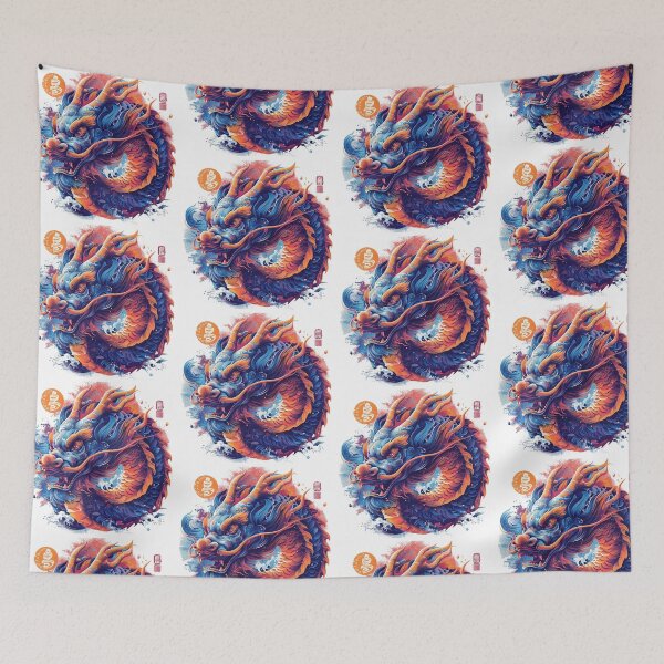 Item preview, Mystical Asian Sea Monster: Enchanting Artwork for Unique Home Decor & Accessories designed and sold by Ignorant-Artist.