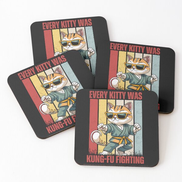 Item preview, Retro Every Kitty Was Kung-Fu Fighting designed and sold by AlienOccupation.