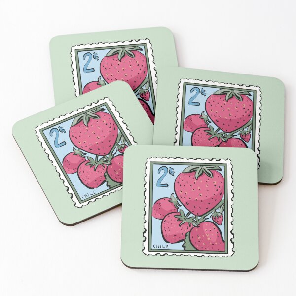 Item preview, Vintage Strawberry Stamp designed and sold by Alexandra Jones.