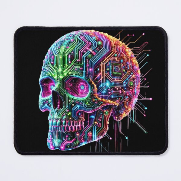 Item preview, Cyberpunk Skull 6 designed and sold by LaNadaYFundante.