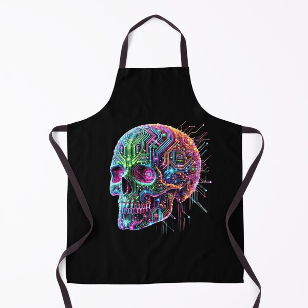 Item preview, Cyberpunk Skull 6 designed and sold by LaNadaYFundante.