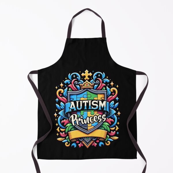Aperçu de l'œuvre Autism Princess Autistic Puzzle Support Autism Awareness créée et vendue par Dressed For Duty.