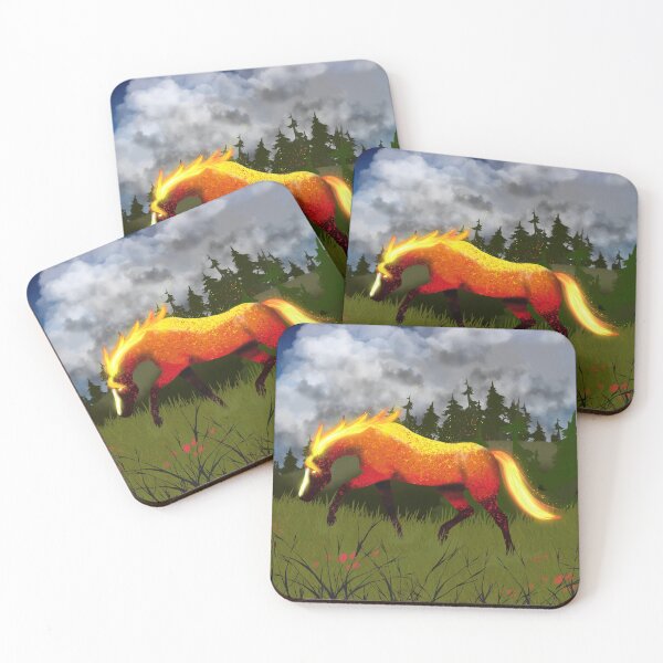 Item preview, Firehorse // Tulihevonen designed and sold by Taidenappi.