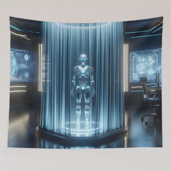 Item preview, Unveiling Tomorrow: The Futuristic AI designed and sold by AI-Only Creations.