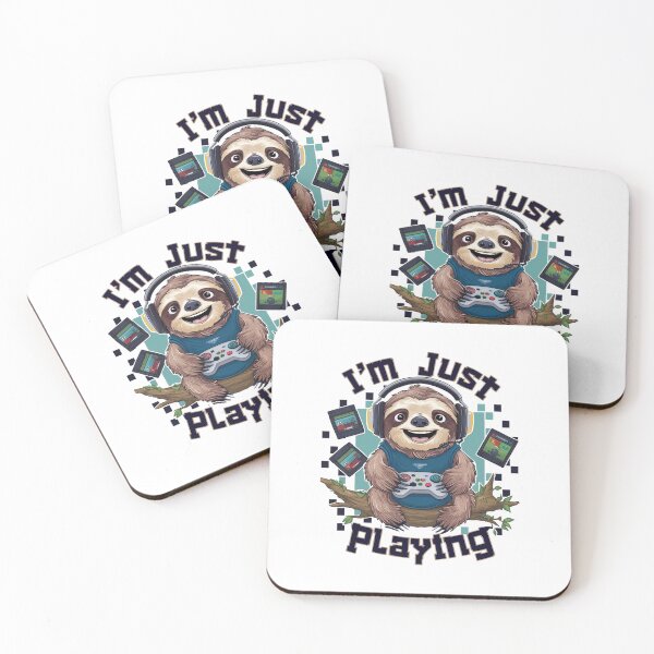 Item preview, Funny Gaming Sloth I'm Just Playing for Teenager designed and sold by Laugh-Lines.