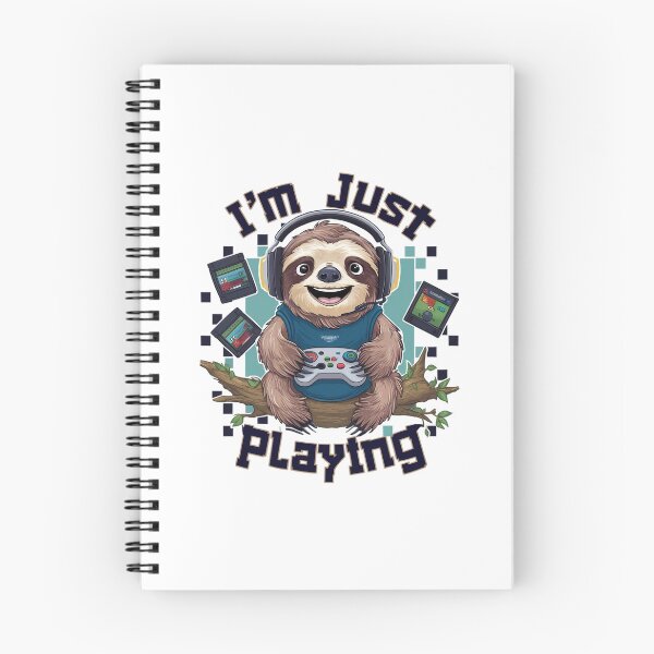 Item preview, Funny Gaming Sloth I'm Just Playing for Teenager designed and sold by Laugh-Lines.