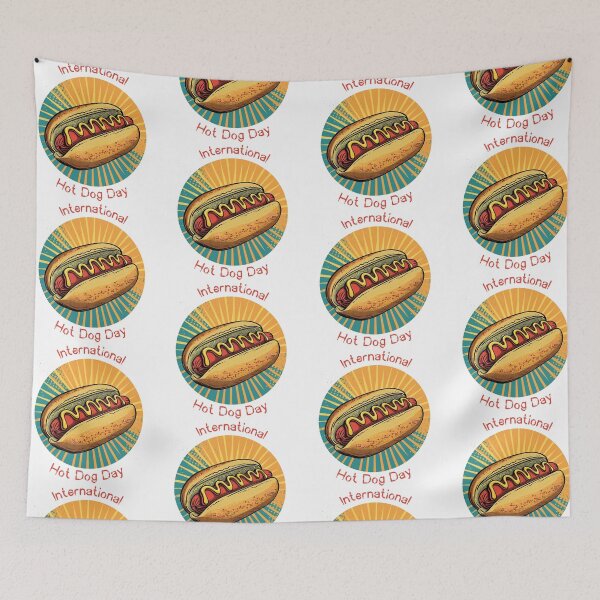 Item preview, National Hot Dog Day Extravaganza: Sizzle Up Your Style with Hot Dog-Themed Goods! designed and sold by Ignorant-Artist.
