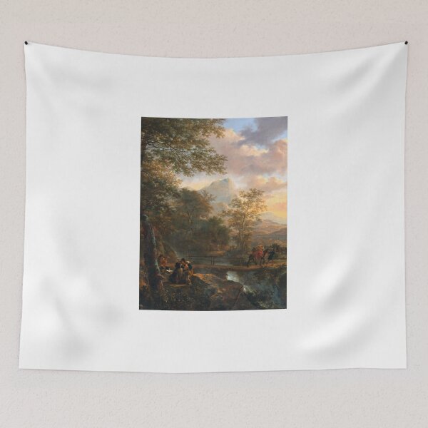 Item preview, Village Sunset Scenery designed and sold by Divya-Hirodiya.