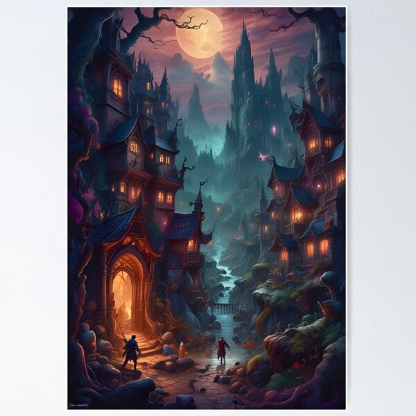 Item preview, Haunted Path - Dark Fantasy Art concept designed and sold by Delerat7.