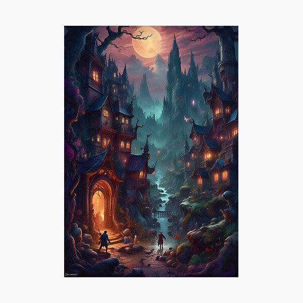 Item preview, Haunted Path - Dark Fantasy Art concept designed and sold by Delerat7.