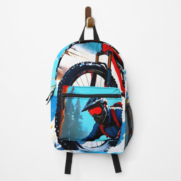 Item preview, Snowy MTB Adventure in Winter Sun designed and sold by GrizzlyCollective.