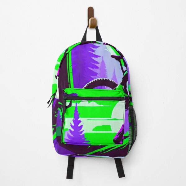 Item preview, Vibrant MTB Design: Green and Purple designed and sold by GrizzlyCollective.