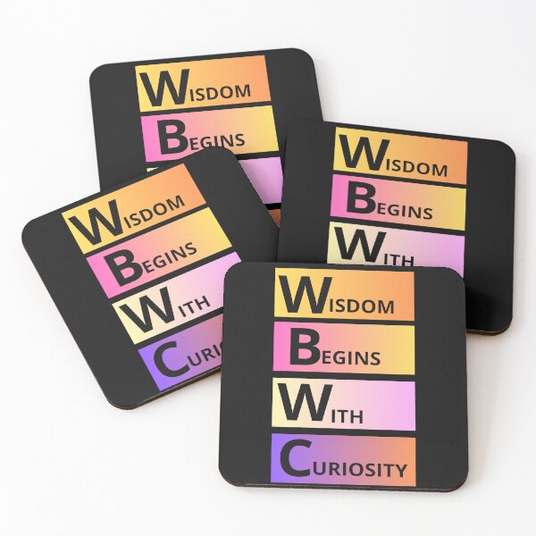 Item preview, Wisdom begins with curiosity. designed and sold by Iszwan1980.