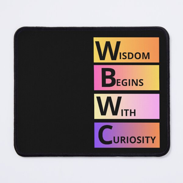 Item preview, Wisdom begins with curiosity. designed and sold by Iszwan1980.