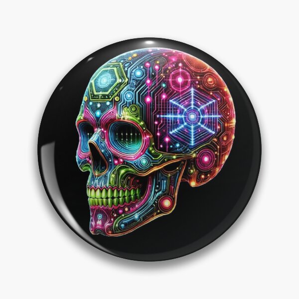 Item preview, Cyberpunk Skull 9 designed and sold by LaNadaYFundante.