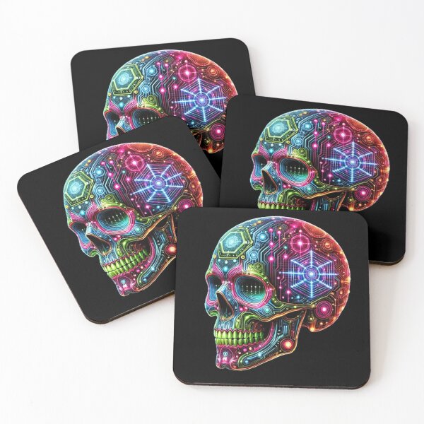 Item preview, Cyberpunk Skull 9 designed and sold by LaNadaYFundante.