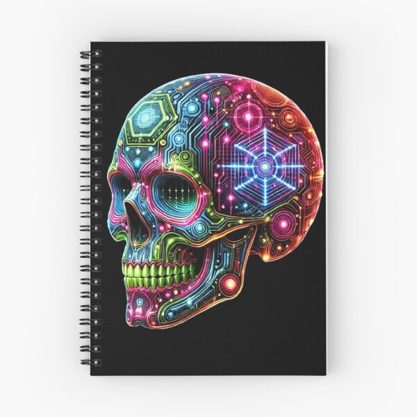 Item preview, Cyberpunk Skull 9 designed and sold by LaNadaYFundante.