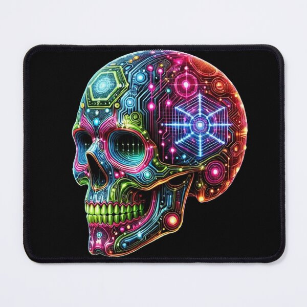 Item preview, Cyberpunk Skull 9 designed and sold by LaNadaYFundante.