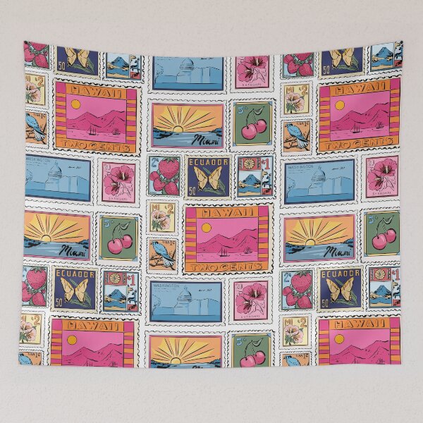 Item preview, Vintage Aesthetic Stamp Print designed and sold by Alexandra Jones.