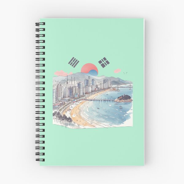 Item preview, Haeundae Beach & Cityscape, designed and sold by PaintMeWorld.