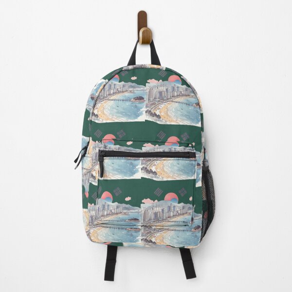 Item preview, Haeundae Beach & Cityscape, designed and sold by PaintMeWorld.