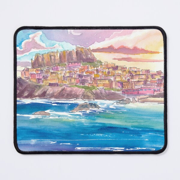 Item preview, Castelsardo City on Hill in Province of Sassari Sardinia, Italy designed and sold by artshop77.