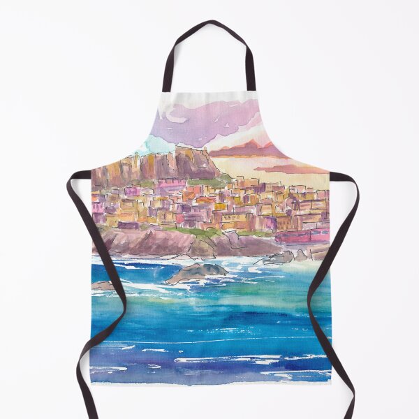 Item preview, Castelsardo City on Hill in Province of Sassari Sardinia, Italy designed and sold by artshop77.