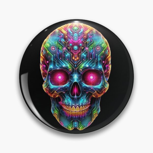 Item preview, Cyberpunk Skull 10 designed and sold by LaNadaYFundante.