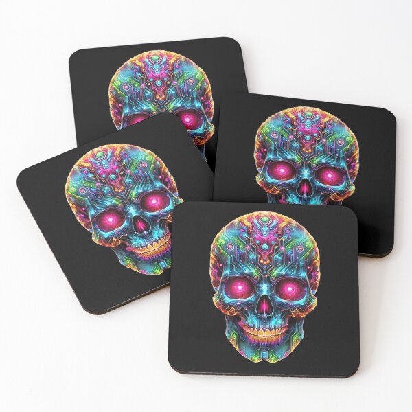 Item preview, Cyberpunk Skull 10 designed and sold by LaNadaYFundante.
