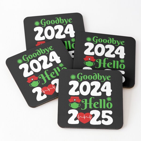 Item preview, Goodbye 2024 Hello 2025 Funny Happy New Year Nurse Crew designed and sold by StimulusArt.
