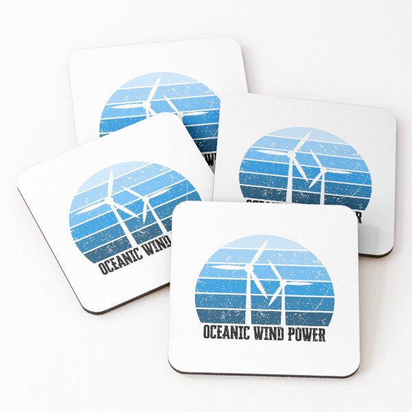 Item preview, Offshore Wind Oceanic Power Vintage Blue Sunset  designed and sold by kapsell.
