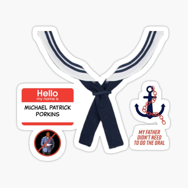 Michael Patrick Porkins Costume Sticker